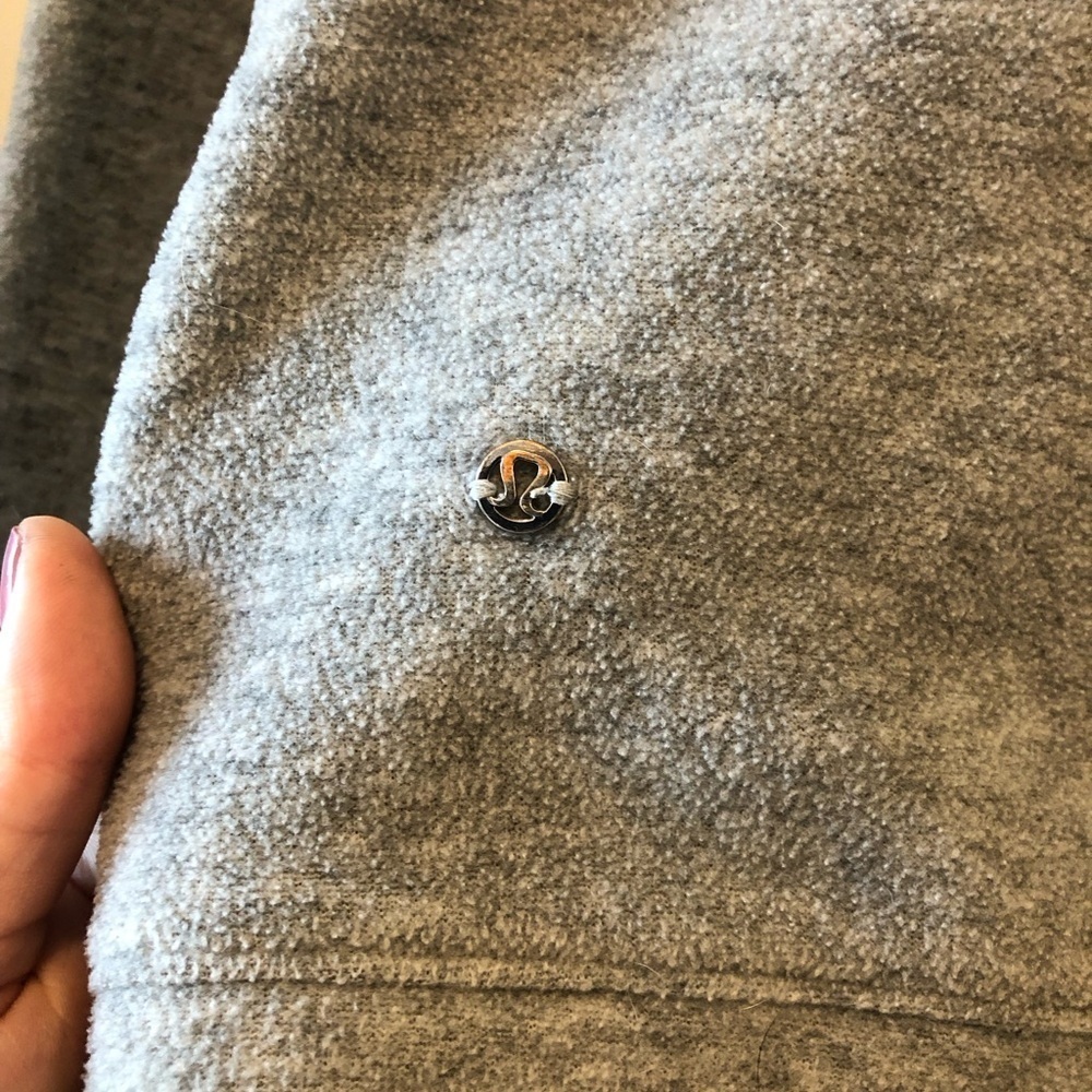 LULULEMON GO FORWARD FLEECE PULLOVER FUNNEL NECK GREY SIZE 6 - Picture 10 of 12